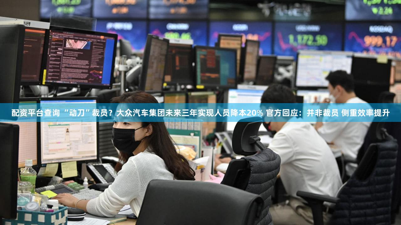 配资平台查询 “动刀”裁员？大众汽车集团未来三年实现人员降本20% 官方回应：并非裁员 侧重效率提升