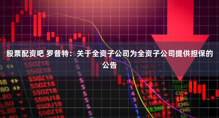 股票配资吧 罗普特：关于全资子公司为全资子公司提供担保的公告